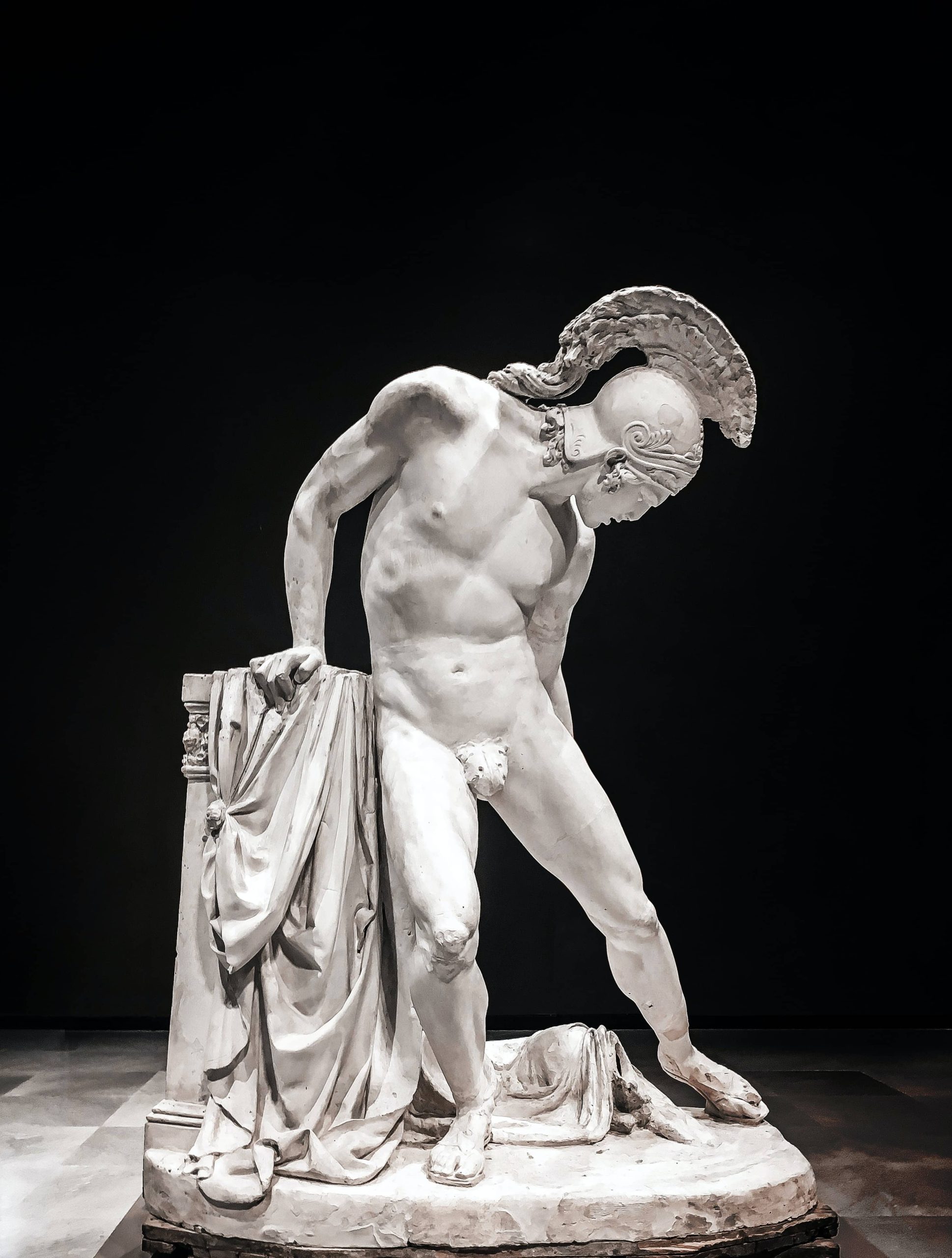 estatua de Ares, dios griego de la guerra.